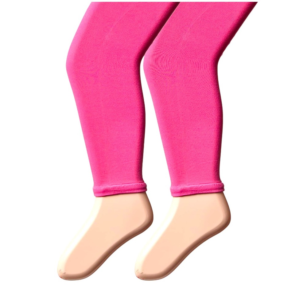 COUNTRY KIDS 3-packs of Girls Size 3-5 Pink Footless Microfiber Tights